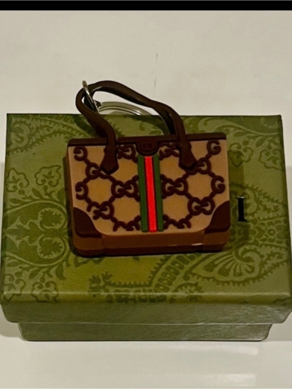 Mini Silicone Purse-Style Keychain Charm with Box